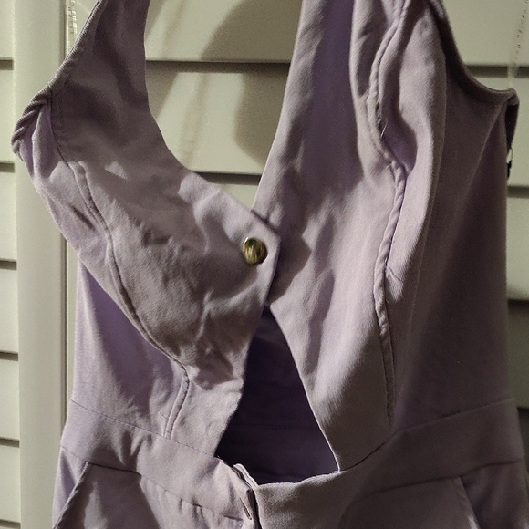 Haute Monde Lavender Halter Romper - Picture 5 of 9